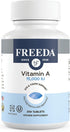 Freeda Vitamin A 15,000 IU – Retinyl Palmitate – Vegan, Kosher – Eye, Vision, Immune & Skin Support