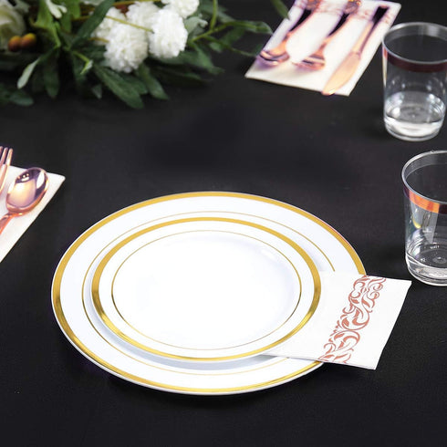 Vplus 400 Pack Disposable Paper Napkins, Premium Quality 3-ply Dinner Napkins, Soft Absorbent Wedding Napkins (Rose
