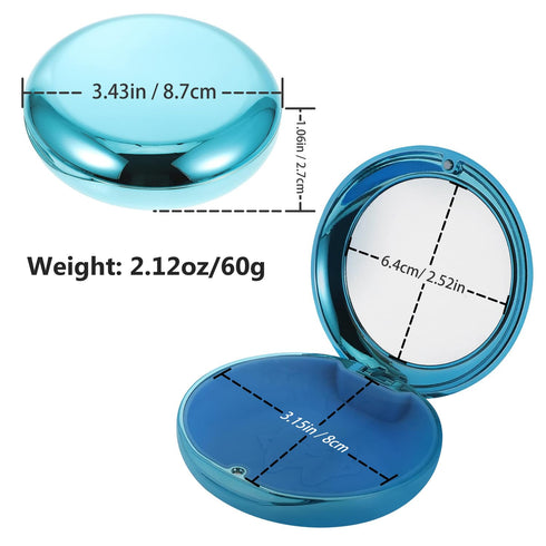 Retainer Case with Mirror, Cute Galvanise Design Holder Case, Slim Aligner Case for Invisalign/Night Guard/Mouth Guard