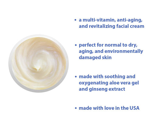Raya Vitaplex-C Cream (305), Moisturizing Anti-Aging Face Cream for Dry & Mature Skin