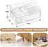 Makeup Organizer for Vanity, Large Acrylic Desk Holder with Drawers, Ideal for Cosmetics, Lipsticks, Nail Polish,