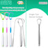 Tongue Scraper Cleaner for Adults and Kids, 5 Pack 100% BPA Free Reusable Stainless Steel Tools for Bad Breath