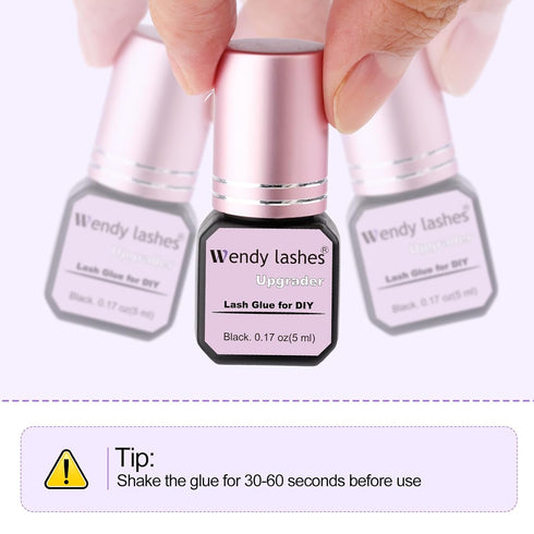 Waterproof Lash Glue for Eyelash Cluster - 5 ml, Black, Strong Hold for Daily Use, Beauty Enthusiasts, Lash Artists