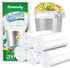 Hommaly 200 pcs Small Clear Trash Bags, 2.6 Gallon Strong Garbage Bags, Unscented Mini Plastic Liners for Office, Fit