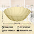 Hasdock 18 Count 16OZ, Macaron Color Sturdy Waterproof Disposable Petal Bowl Biodegradable Plant Fiber Tableware