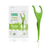 GUM Angled Floss Picks, Extra Strong Dental Flossers for Adults, Fresh Mint Flavor, 75ct
