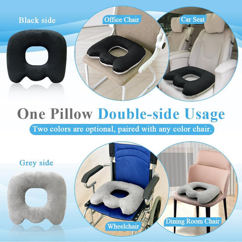 Bed Sore Cushion, Donut Pillow for Tailbone Pain Relief, Sitting Hemorrhoid Pillows After Surgery, Postpartum Cushion