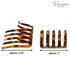Parcelona French Crab Interlocking Savana Light Shell Medium Hair Clips, No Slip Ponytail Updo for Women
