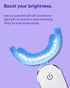 MySmile Non-Sensitive Teeth Whitening Strips Kit - 10Pcs with Waterproof 28X LED Light for Stain Removal