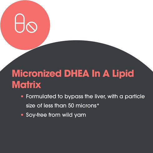 Allergy Research Group DHEA for Men & Women - Micronized Dehydroepiandrosterone Supplement, 10mg, Low Dose, Soy-Free,