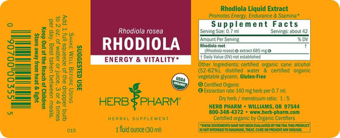 Herb Pharm Rhodiola Liquid 1 oz
