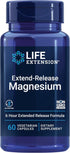 Life Extension Extend-release Magnesium | 60 Vegetarian Capsules | Prolonged Cardiovascular & Bone Health Support