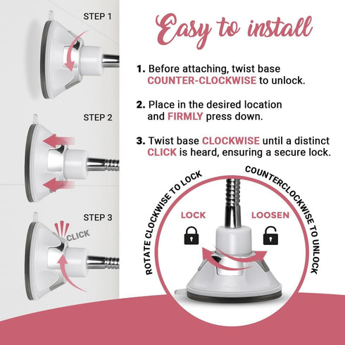 MIRRORVANA Flexible Gooseneck Makeup Mirror, 10X Magnifying, 360° Swivel, Adjustable Suction Cup for Vanity