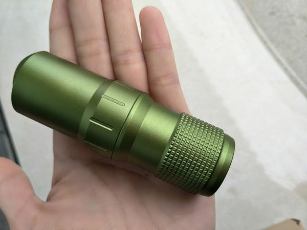 Portable Survival Capsule Tube, Waterproof Pill Container, Outdoor EDC Emergency Tool (Green)