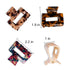 MagicSky 4PCS Hair Claw Clips - Acrylic Hair Banana Barrettes, Celluloid French Butterfly Jaw Clips, Tortoise Shell