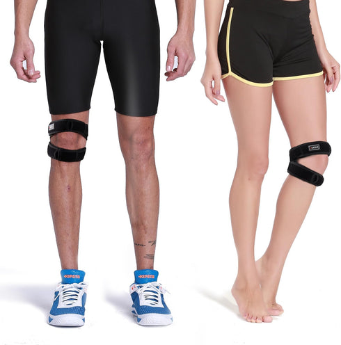HUEGLO Patellar Tendon Support Strap - Knee Brace for Pain Relief & Injury Recovery, 12"-18"