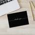 Great Papers! Grace Thank You Note Card and Envelope - 4.875" x 3.375" (folded), Black with White Script (2015072)