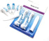 NUHUi 4/8/16 Sets 4732 3733 4734 (8) Pcs Electric Toothbrush Ora B Replacement Heads Sensitive Dual Clean Rotating Fit