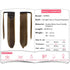 SEIKEA Clip in Ponytail Extension, Wrap Around Straight Hair for Women (28", Brown/Ash Blonde Mix)