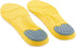 Orthotic Memory Foam Elevator Shoe Insole for Plantar Fasciitis, 1/2 Inch Height Increase (Yellow) - Large