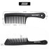 2PCS Large Wide Tooth Comb, Shower Combs, Hair comb for wet curly hair, Durable Hair Brush for Best Styling and Professional Hair Care(2Black)