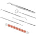 Dental Tools, 7 Pack Teeth Cleaning Tools Kit, Tartar Plaque Remover for Teeth, Dentist Tool Kit with Stainless Steel Dental Mirror, Tooth Scraper, Dental Picks, Tweezer and Oral Torch…