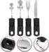 iplusmile 4PCS Adaptive Utensils | Built up Bendable Fork Spoon Cutter for Adults Elderly Disabled Hand Tremors