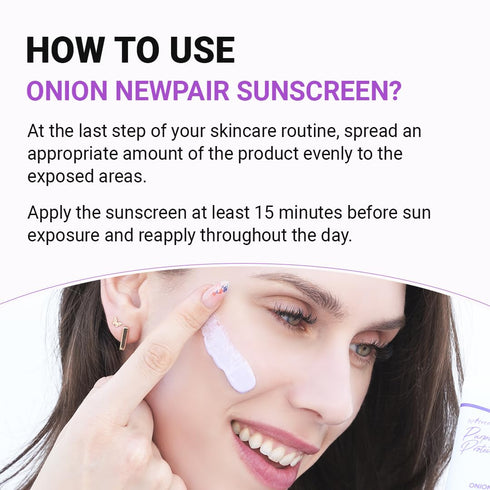 ISNTREE Onion Newpair Sunscreen 50ml, SPF40 PA+++ for Hydration and Even Skin Tone, Korean Skin Care