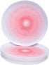 Silver Spoons BLUSH DESSERT PLATES, Ocean Ripples Design, Lava Collection, 7” - 10 PC