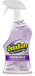 OdoBan Ready-to-Use Disinfectant and Odor Eliminator - Set of 4 Spray Bottles, 32 Ounces Each, Lavender Scent