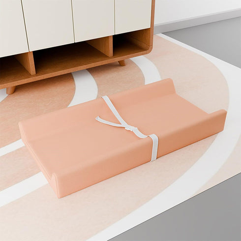 Montesy Water Resistant Baby Diaper Changer Mat Wipeable PU Leather Changing Pad with Strap for Easy