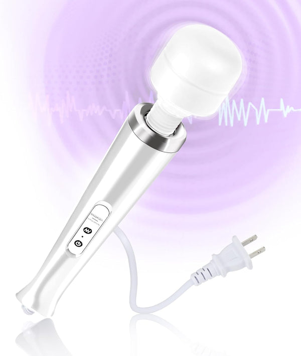 VZVJTR Wired Wand Massager for Women, 10-Speed Electric Handheld Deep Tissue Massager, Powerful