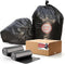 33 Gallon Trash Bags, 50 Count, Black Garbage Bags, Multi-purpose Trash Can Liners