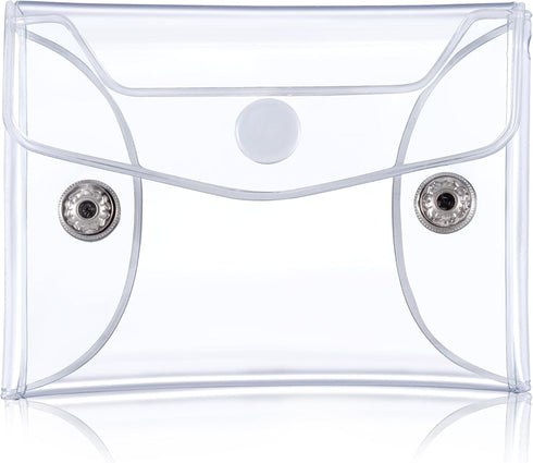 Transparent Makeup Bag, Small Waterproof PVC Cosmetic Pouch Case for Lipstick, Facial Cleanser, Shampoo Storage