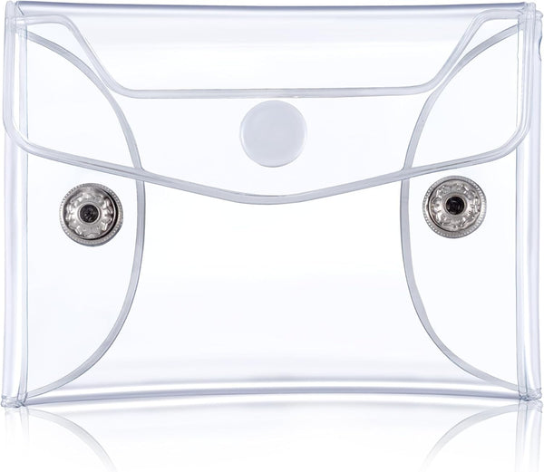 Transparent Makeup Bag, Small Waterproof PVC Cosmetic Pouch Case for Lipstick, Facial Cleanser, Shampoo Storage