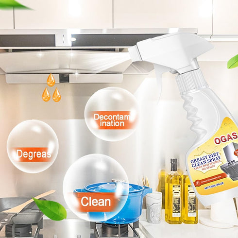 TIMEJONS Countertops, 4oz Kitchen Degreaser Spray, Heavy Duty Grease Cleaner for Stove, Oven, Range Hood & Multi