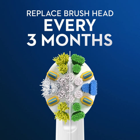 Pack 4 Oral-B Floss Action Replacement Brush Heads for an Oral-B Electric Toothbrush