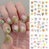 12 Sheets Lily Flowers Nail Stickers, Water Transfer Decals for Spring Floral Nail Art Design