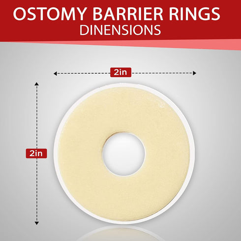 MED Supplies Is Us 2 48mm 10 Ostomy Medical Supplies Barrier Ring Barrier Rings Box of by