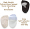 CB 4-Pairs Metatarsal Pads for Shoes, Ball-of-Foot Sponge Cushions Inserts for Foot Pain Relief, Style C-Nude & Black