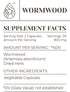 Wormwood 60 Capsules | High-Potency Herbal Dietary Supplements | Made with Vegetable Capsules and Dried Wormwood Herb.