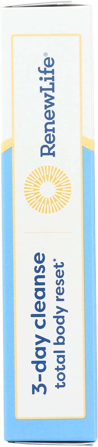 Renew Life 3-Day Reset 2-Part 12 Count Cleanse Total Body Detox Cleanse Capsules, Digestive Wellness and Regularity