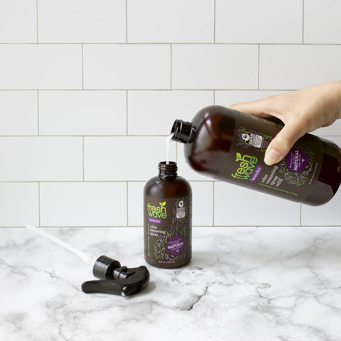 Fresh Wave Lavender Odor Eliminator Spray & Air Freshener Refill, 32 fl. oz., Natural Plant-Based Odor Relief