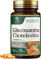 Glucosamine Chondroitin Supplements 60 Capsules, MSM Complex for Joint Support with Turmeric & Boswellia