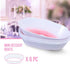 Silver Spoons MINI DESSERT BOWLS, Oval Dessert Plates, Lava Collection, Pink Mist, 6 PC
