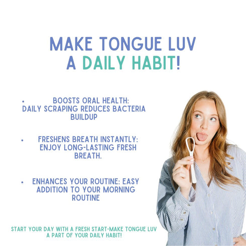 Ergonomic Tongue Scraper - Dentist-Developed Tongue Cleaner for Adults, Gentle Stylish Oral Care