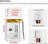 EEMB 4PACK Lithium Polymer Battery 3.7V 320mAh 402535 Lipo Rechargeable Battery Pack with Molex Connector