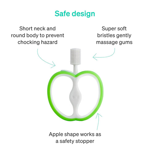 Training Baby Toothbrush, Silicone Baby Teething Toys for 4-12 Months Baby Teething Relief, 4+ Months Baby Teether First Toothbrush for Infant Teething Relief Toddler Teether