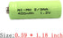 12 Pack 1.2V Ni-MH 2/3AA Rechargeable Battery 400mAh with Button Top for Solar Lights, E-Toothbrush