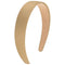 Wecoe Khaki 1.2 Inch Wide Silk Satin Headband, Non-Slip Fashion Solid Hair Band for Women and Girls